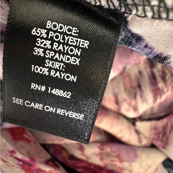 Torrid Black Floral Knit-To-Woven Dress Size 1x - Picture 15 of 15